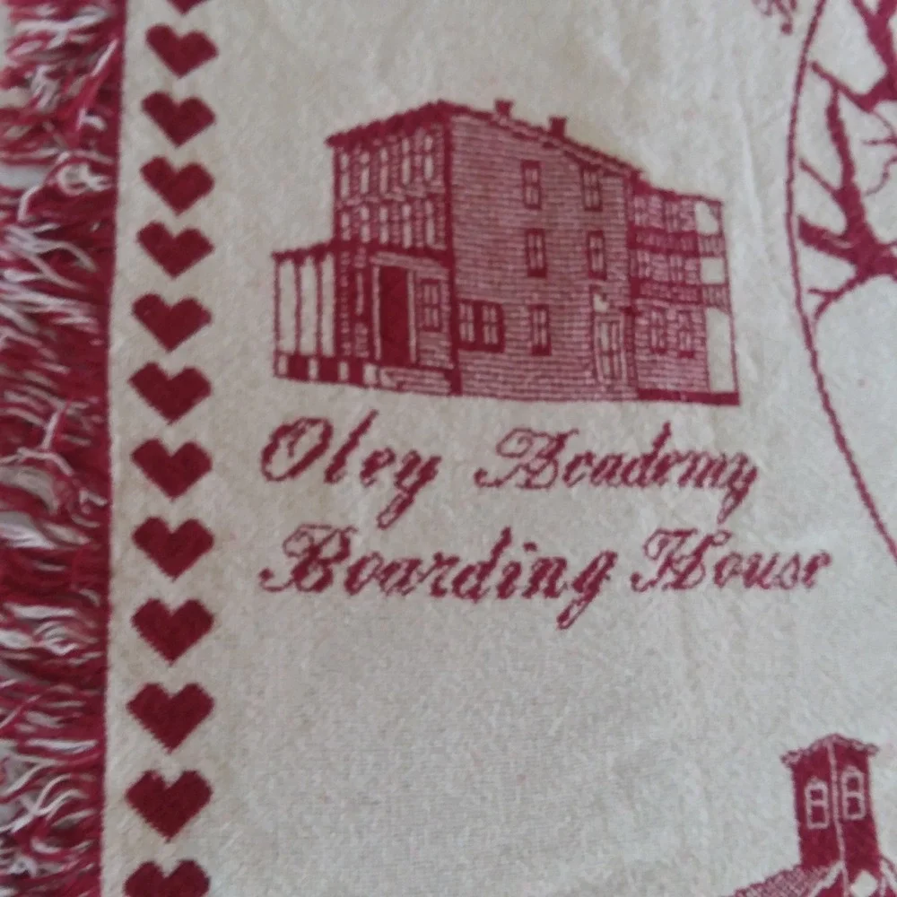 VTG Historic Oley‎ Valley PA Throw Blanket Sacred Oak 1993 Tapestry Woven 46x56